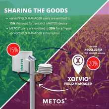 Load image into Gallery viewer, 1 YEAR RENTAL - nMETOS simple weather station for field monitoring
